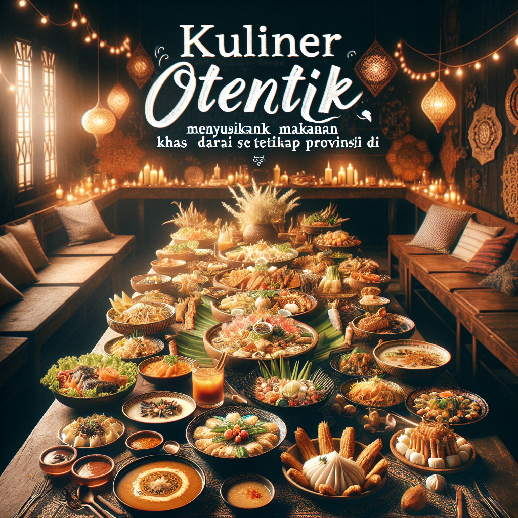 Kuliner Otentik: Menyusuri Keunikan Makanan Khas dari Setiap Provinsi di